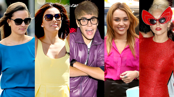 Pippa Middleton, Eva Longoria, Justin Bieber, Miley Cyrus, Lady Gaga Pippa Middleton, Eva Longoria, Justin Bieber, Miley Cyrus, Lady Gaga
